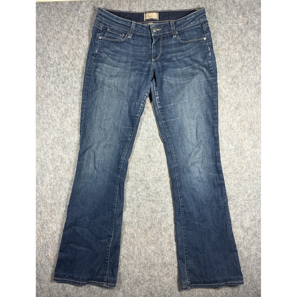 Paige Canyon Boot Jeans Women's‎ Size 27 Dark Wash Bootcut Premium Denim USA